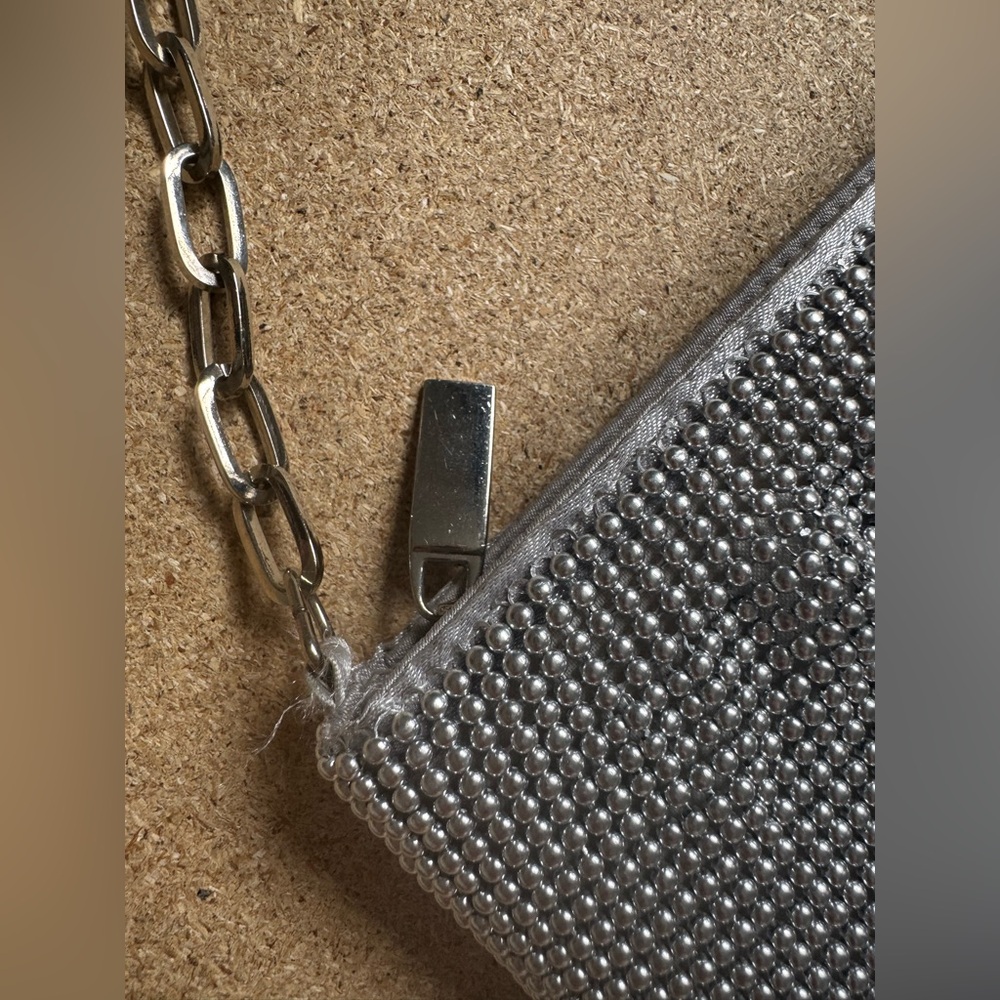 Le Chateau Silver Chainmail Evening Bag - Picture 3 of 6